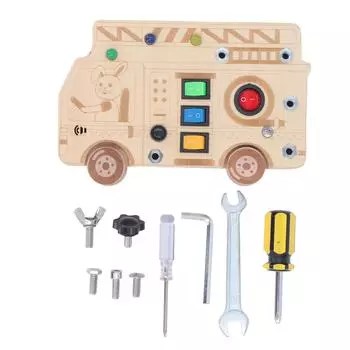 Сенсорная игрушка с выключателем света Моделирование обучения правилам дорожного движения Упражнение на координацию рук и глаз Раннее