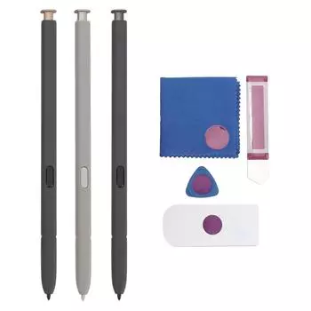 Сенсорная ручка для сенсорного экрана Galaxy S24 Ultra Sensitive Phone, сменная ручка для рисования и письма с инструментами Black