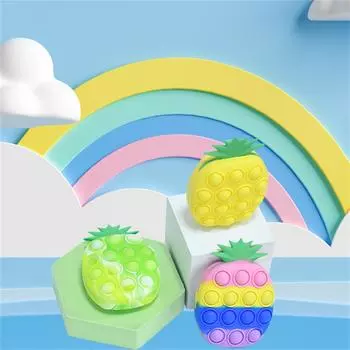 Сенсорные игрушки с пузырьками-снятие стресса, силиконовые игрушки для снятия давления A зелёный