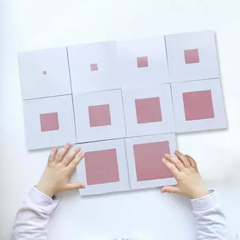 Сенсорные карты Обучающие игрушки Практические ресурсы Раннее образование Розовая пагода для