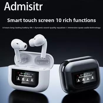 Сенсорный экран Bluetooth-гарнитура с ручкой, многоязычный переключатель, многофункциональный отсек для сенсорного экрана чёрный