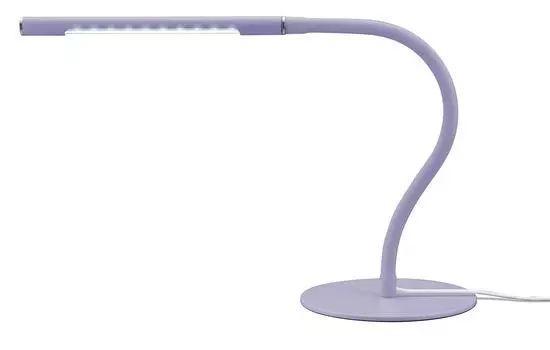 Сенсорный датчик Green House, белый светодиод, оснащенный функцией затемнения, гибкий кронштейн, светодиодная подставка, фиолетовый цвет GH-ULEB10-PU