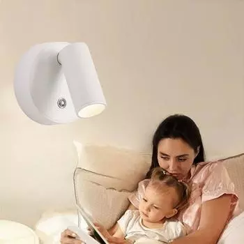 Сенсорный пульт дистанционного управления настенный светильник Магнитный светодиодный настенный светильник Перезаряжаемый светодиодный светильник для чтения декор комнаты Прожектор для шкафа Ночной светильник warm light белый