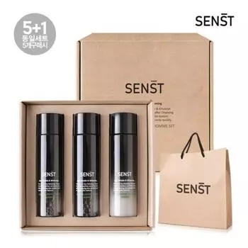 Senst Men s Cosmetics Cica Relaxing Homme 3-piece set + shopping bag, 1 piece