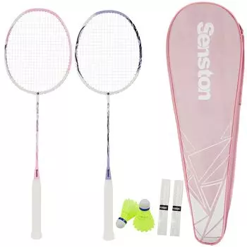 Senston 2-х элементная ракетка для бадминтона 5U Feather Professional Match Training All Carbon Feather с рукояткой, ракетка, 100%