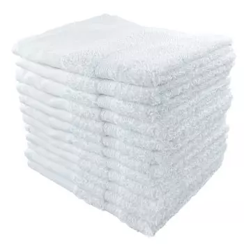 Sensyu Towel обычные белые полотенца простой набор для лица 220 для коммерческой косметической публики оптовые закупки Простые в использовании (с тканью), 12, средне-тонкий, белый