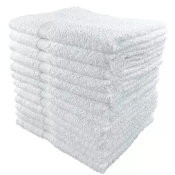 Sensyu Towel обычный белый набор, сделанный в лицо 220 для коммерческой косметической общественности оптовые закупки Простые в использовании полотенца, 12, средней толщины, Япония, полотенце, белый