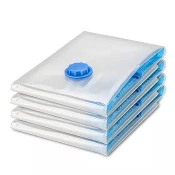Senteria Futon Compression Vacuum Set of Closet Vacuum Cleaner Changeing Stuffed Insect and Pleusion Home Business Travel Bag, Clothes, Pack, 4, Storage,