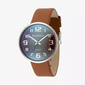 Seok Watches DON BOSCO Мужские аналоговые часы для студентов, офисных работников, кожаный ремешок DB-287M, популярные корейские часы