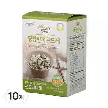 Seonnyeo and Herb Man Pyeongchang One Meal Gondre Greens в коробке, 10 г, 10 штук, корейские орехи
