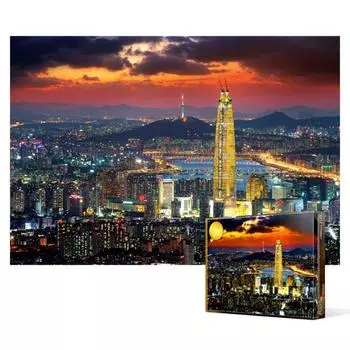 Seoul Skyline - 1000 Piece Jigsaw Puzzle, popular Korean puzzle
