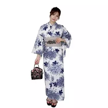 separate single one size fits blue and white [Fuuka] Two-part yukata, item, ladies, adults, all, Rangiku,