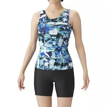 Separate Swimsuit Fitness Separates Blue x Black [Arena] (U Back/Insert Pad) Women s (BLU)