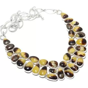 Septarian Gemstone Handmade 925 Silver Jewelry Necklace 18 JCN484-79