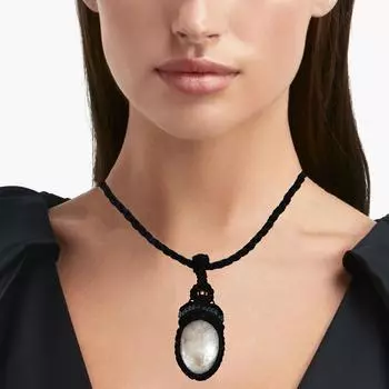 Септарианская яшма макраме нити драгоценные камни ювелирные изделия ручной работы 20-36 Ad ожерелье