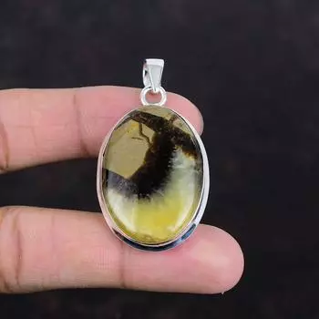 Септарианский кулон из стерлингового серебра 925 пробы, натуральный драгоценный камень, уникальный кулон ручной работы, очень красивые септарианский ювелирные изделия, подарки для женщин