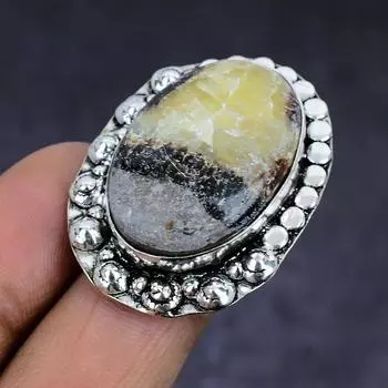 Септерианский камень драгоценный камень 925 стерлингового серебра подарок ювелирное изделие кольцо размер 7 e5u02