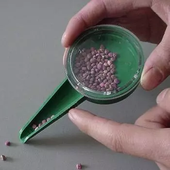 Сеялка для семян растений, 5 файлов, регулируемая сеялка, ручная сеялка для цветов, травы, садовый диспенсер для посева, инструменты зелёный