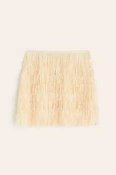 Sequin-fringed skirt