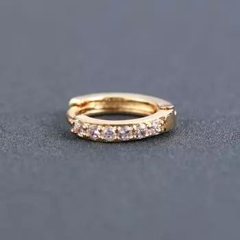 Серьга Хеликс Хрящ Трагус Красочные серьги с CZ CZ Пирсинг уха Кубический цирконий Циркон Пусет для уха White Gold