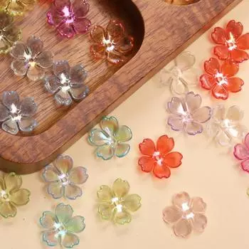 Серьги 14,7 мм, модные свободные бусы, ожерелье, сделай сам, новый цветок гальсанг для изготовления ювелирных изделий, акриловые браслеты, высокое качество, 100 шт. белый