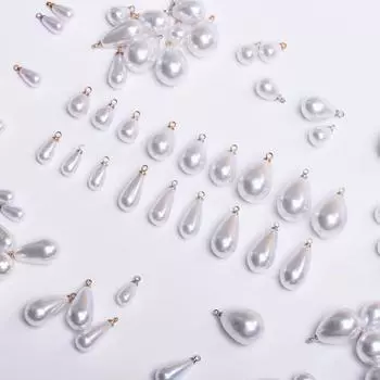 Серьги 5 шт. Яркая капля воды DIY брошь ожерелье подарок на вечеринку браслет искусственный жемчуг 10/14/16/18 мм модный кулон в виде овечьего глаза 8*10mm