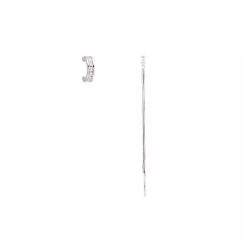 Серьги Ab с квадратным цирконием Heavy Industry Design, простые длинные серьги с асимметричной цепочкой и кисточками