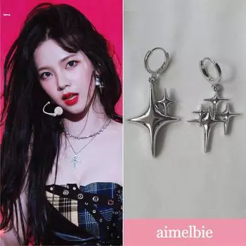 [Серьги Aespa Karina] Серьги Sparkle Huggies