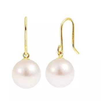 Серьги Akoya Pearl Single Pearl Hook Earrings K18 Gold [Lara Christie] Женские le56-0006-yg