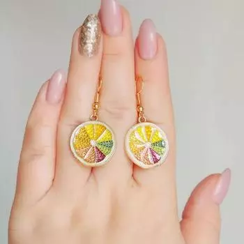 Серьги Alien Pearl с изысканным французским дизайном и подвеской для женщин One Size жёлтый