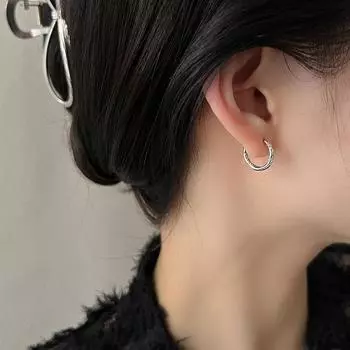 Серьги Ambassadian Ear Buckle Texture Lava, персональное кольцо для ушей с холодным воздухом и модным геометрическим узором