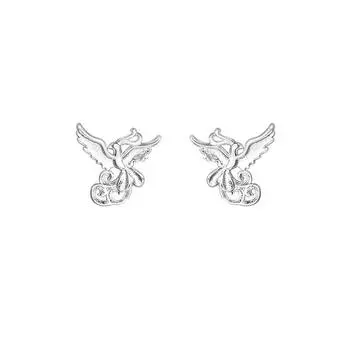 Серьги Античный Стиль Креативный Дизайн Благоприятное Животное Птица Феникс Серьги Птица Огненный Феникс Серьги