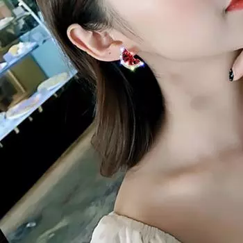 Серьги Аксессуары Арбуз Серьги-гвоздики Для Женщин Ювелирные Изделия Простой Стиль Милые Маленькие Серьги