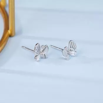Серьги-бабочки Французские ретро-серьги Новогодние новые легкие роскошные серьги Новые
