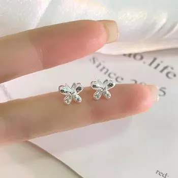 Серьги-бабочки Легкие, роскошные, сладкие, повседневные, универсальные, высокого класса, нишевые дизайнерские серьги Серьги