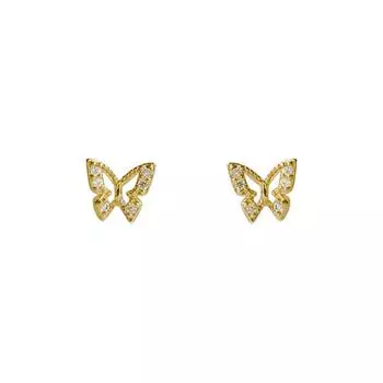 Серьги-бабочки Новые маленькие супер феи серьги легкие и роскошные и высокого класса