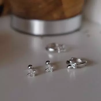 Серьги-бабочки с бриллиантами Flash, женские, легкие, роскошные, сверкающие, мини, полностью бриллиантовые, серьги-бабочки Dream, застежка-гвоздик для ушной косточки