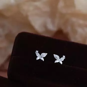 Серьги-бабочки с микропаутиной, глянцевые, для женщин, элегантные, модные и универсальные, креативные серьги Niche Ears