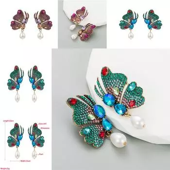 Серьги женские бабочки серьги-гвоздики личность 2.6*5.8cm синий