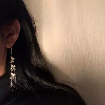 Серьги-бабочки, женские длинные кисточки, темперамент, индивидуальность и тонкость, супер феи, без пирсинга ушей, клипсы для ушей, хипстерские