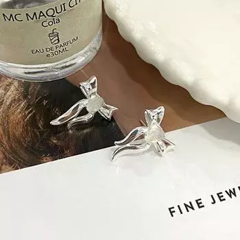 Серьги-бантики из агата, милые, легкие и роскошные, изысканные, темпераментные, стильные, высококачественные серьги, новый стиль для женщин