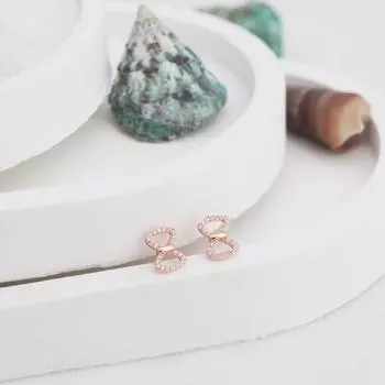 Серьги-бантики с бриллиантами для женщин, японская и корейская мода, милые серьги-ниши, простые серьги-темпераменты