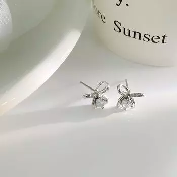 Серьги-бантики Sweet Bow, легкие, роскошные, высокого класса, новые, изысканные, пригородные серьги для женщин