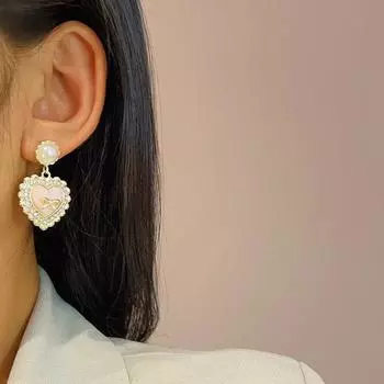 Серьги-бантики в стиле ретро с простым кристаллом и цирконием, жемчужные серьги для женщин, праздничные украшения для вечеринок, подарки