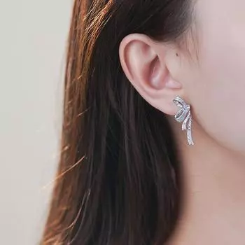 Серьги-бантики в виде лент Daily Sweet Commuter Natural Exquisite Temperament