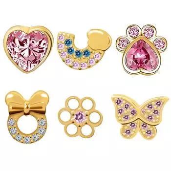 «Серьги Banyan Tree из серебра 925 пробы в форме розового сердца с бантом для девочек — свежий, нишевый дизайн» ES2558 платиновый