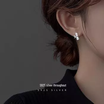 «Серьги Banyan Tree S925 из серебра, бамбука и камня кошачий глаз — в древнекитайском стиле для женщин» gold plating, 925 Silver золотой