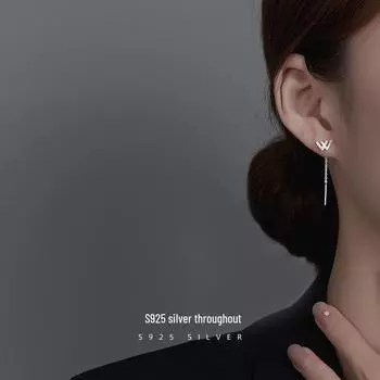 Серьги Banyan Tree S925 Silver W для женщин - стильный дизайн 2022 года ES2064 платиновый