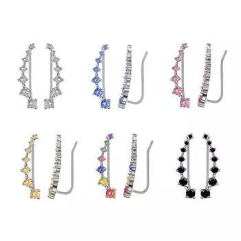 Серьги Beidou Zircon для женщин, цветные простые серьги с бриллиантами, модные серьги с темпераментом