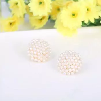 Серьги без пирсинга, искусственный жемчуг, клипсы для ушей, популярные ювелирные изделия, свадебные аксессуары